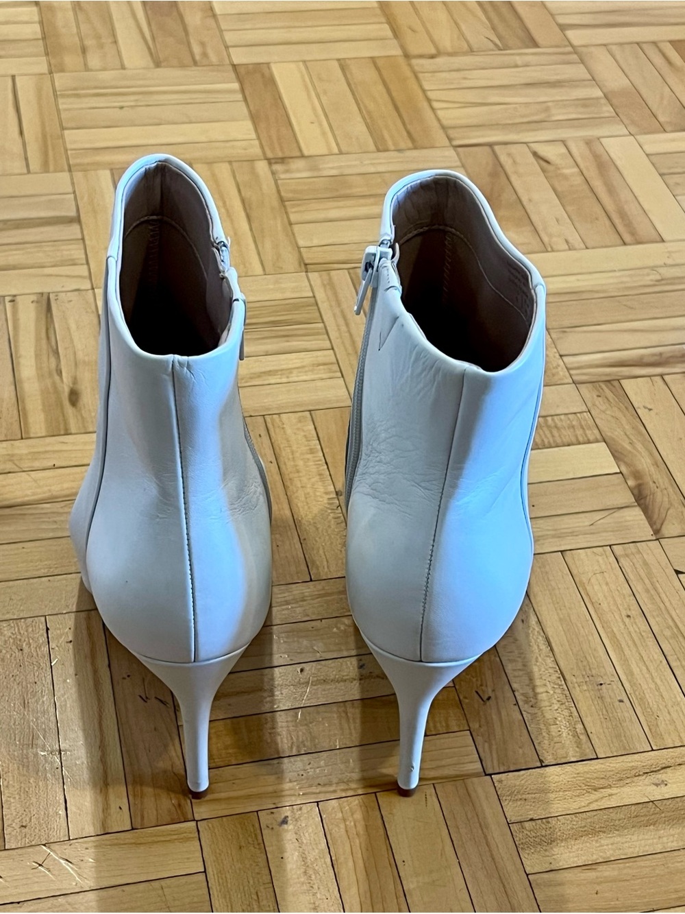 Aldo Cream Pointed Toe Stiletto Ankle Boots - Picture 2 of 3